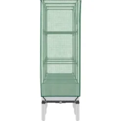 vidaXL højbed med drivhusovertræk 120x40x140 cm rattan-look
