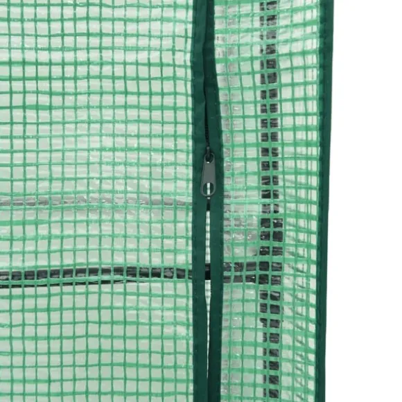 vidaXL højbed med drivhusovertræk 120x40x140 cm rattan-look