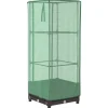 vidaXL højbed med drivhusovertræk 40x40x123 cm rattan-look