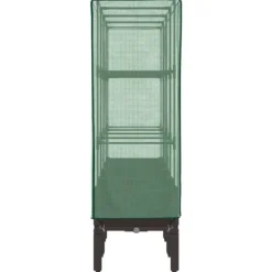 vidaXL højbed med drivhusovertræk 160x40x140 cm rattan-look