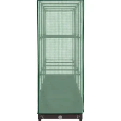 vidaXL højbed med drivhusovertræk 160x40x123 cm rattan-look