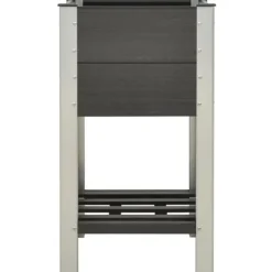 vidaXL højbed med hylde 50x50x90 cm WPC grå - Plantekrukker