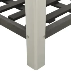 vidaXL højbed med hylde 50x50x90 cm WPC grå - Plantekrukker