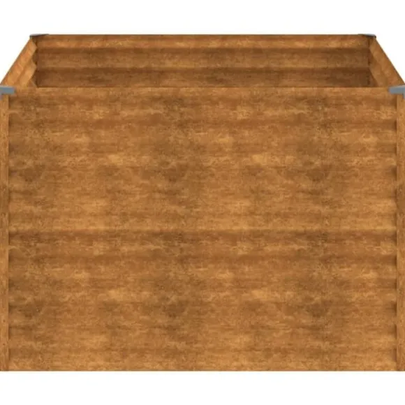 vidaXL højbed 100x100x69 cm cortenstål - Plantekrukker