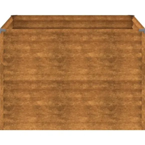 vidaXL højbed 100x100x69 cm cortenstål - Plantekrukker