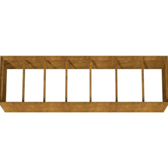 vidaXL højbed 280x80x80 cm cortenstål - Plantekrukker
