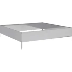 vidaXL højbed 100x100x26 cm galvaniseret stål