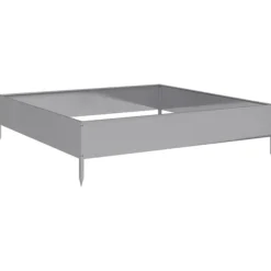 vidaXL højbed 100x100x26 cm galvaniseret stål