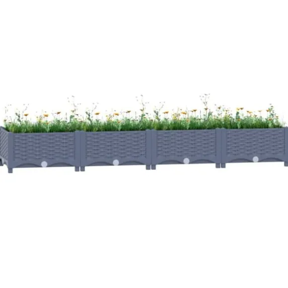 vidaXL højbed 160x40x23 cm polypropylen - Plantekrukker