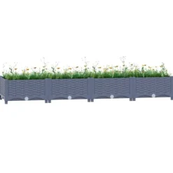 vidaXL højbed 160x40x23 cm polypropylen - Plantekrukker