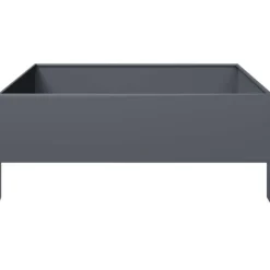 vidaXL højbed 100x100x25 cm stål antracitgrå