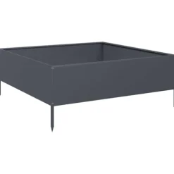 vidaXL højbed 100x100x25 cm stål antracitgrå