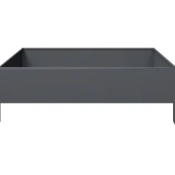 vidaXL højbed 100x100x33,5 cm stål antracitgrå