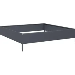 vidaXL højbed 100x100x26 cm stål antracitgrå