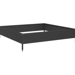 vidaXL højbed 100x100x26 cm stål sort