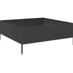 vidaXL højbed 100x100x25 cm stål sort