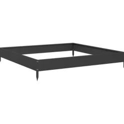 vidaXL højbed 100x100x18,5 cm stål sort