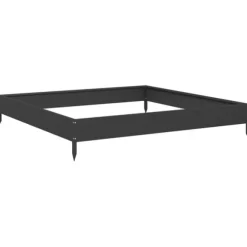vidaXL højbed 100x100x18,5 cm stål sort