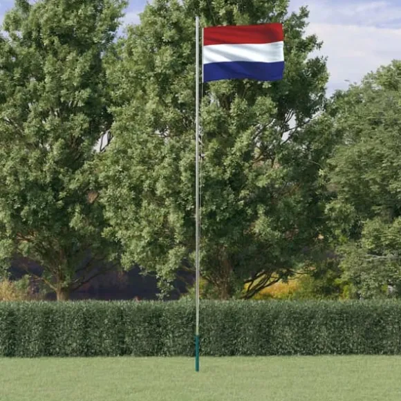 vidaXL Holland flag og flagstang 6,23 m aluminium - Flag & vimpler