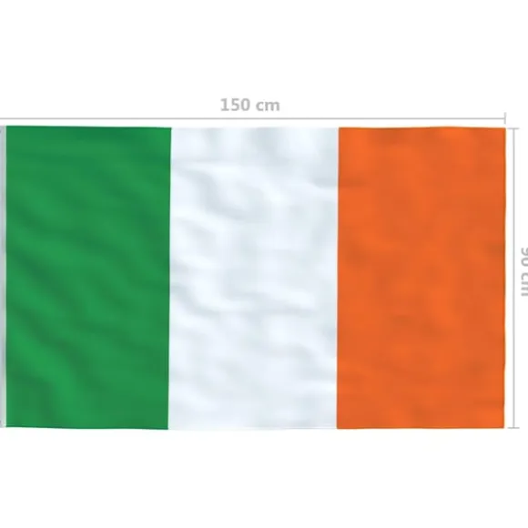 vidaXL Irlands flag 90x150 cm