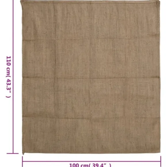vidaXL jutesække 5 stk. 100x110 cm 100 % jute 340 g/m2 - Kufferter & tasker