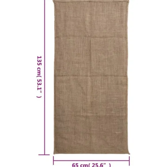vidaXL jutesække 5 stk. 65x135 cm 100 % jute 220 g/m2 - Kufferter & tasker