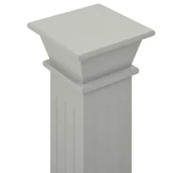 vidaXL klassisk plantestativ 17x17x66 cm MDF firkantet grå - Planteborde