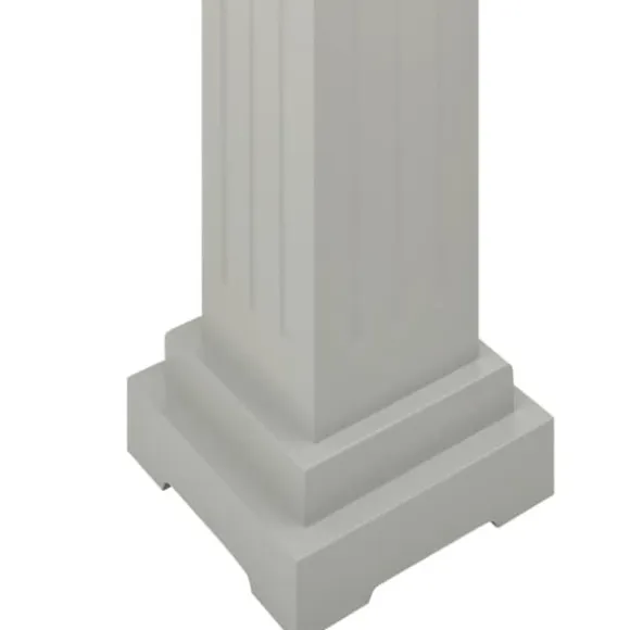 vidaXL klassisk plantestativ 17x17x66 cm MDF firkantet grå - Planteborde