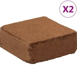 vidaXL kokosblokke 2 stk. 5 kg pr. stk. 10 kg i alt
