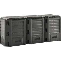 vidaXL kompostbeholder 1200 l sort - Kompostbeholdere