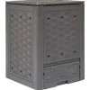 vidaXL kompostbeholder til haven 300 l 60 x 60 x 83 cm brun - Kompostbeholdere