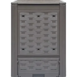 vidaXL kompostbeholder til haven 300 l 60 x 60 x 83 cm brun - Kompostbeholdere