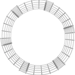 vidaXL kompostbeholder Ø50x50 cm galvaniseret stål - Kompostbeholdere