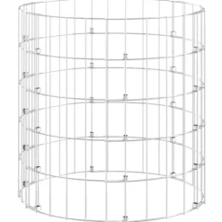 vidaXL kompostbeholder Ø50x50 cm galvaniseret stål - Kompostbeholdere