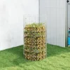 vidaXL kompostbeholder Ø50x100 cm galvaniseret stål - Kompostbeholdere