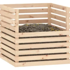 vidaXL kompostbeholder 80x80x78 cm massivt fyrretræ - Kompostbeholdere