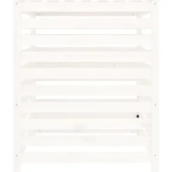 vidaXL kompostbeholder 82,5x82,5x99,5 cm massivt fyrretræ hvid - Kompostbeholdere