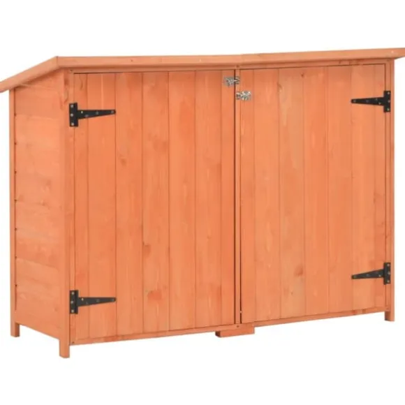 vidaXL opbevaringsskur til haven 120x50x91 cm træ - Skure & Redskabsskure