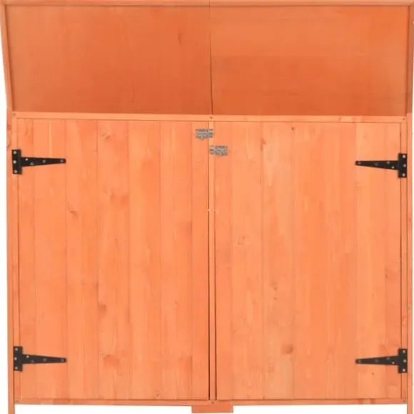 vidaXL opbevaringsskur til haven 120x50x91 cm træ - Skure & Redskabsskure