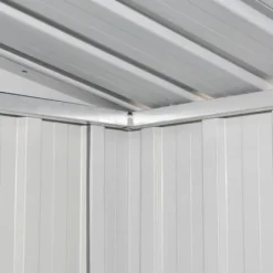 vidaXL opbevaringsskur til haven 257x205x178 cm stål brun - Skure & Redskabsskure