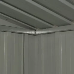 vidaXL opbevaringsskur til haven 204x132x186 cm stål antracitgrå - Skure & Redskabsskure