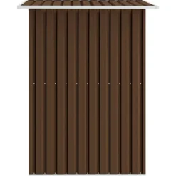 vidaXL opbevaringsskur til haven 204x132x186 cm stål brun - Skure & Redskabsskure