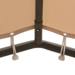 vidaXL pavillon 4 x 4 m stål beige - Festtelte & havepavilloner