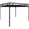 vidaXL pavillon med sammenrulleligt tag 3x3 m antracitgrå - Festtelte & havepavilloner