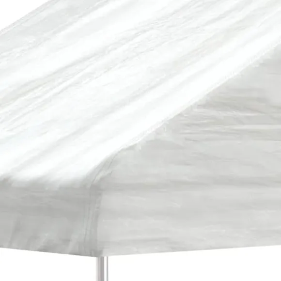 vidaXL pavillon med tag 8,92x2,28x2,69 m polyethylen hvid - Festtelte & havepavilloner