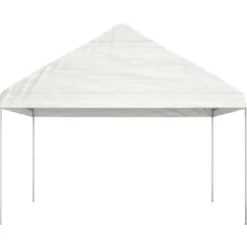 vidaXL pavillon med tag 8,92x4,08x3,22 m polyethylen hvid - Festtelte & havepavilloner