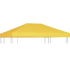 vidaXL pavillontopdække 270 g/m² 4x3 m gul - Festtelte & havepavilloner – tage