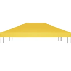 vidaXL pavillontopdække 270 g/m² 4x3 m gul - Festtelte & havepavilloner – tage
