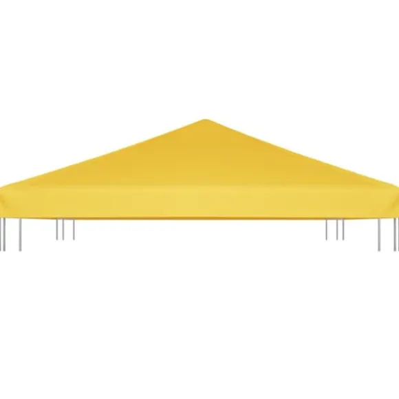 vidaXL pavillontopdække 270 g/m² 4x3 m gul - Festtelte & havepavilloner – tage