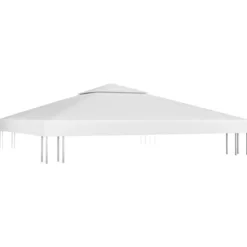 vidaXL pavillontopdække i 2 lag 3x3 m 310 g/m² hvid - Festtelte & havepavilloner – tage